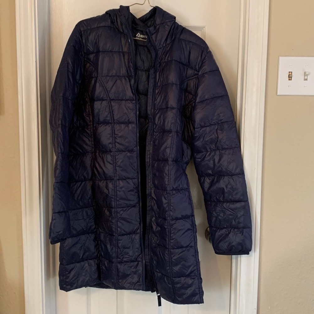 Adventure, Mid-length Puffy Jacket, Medium, Blue